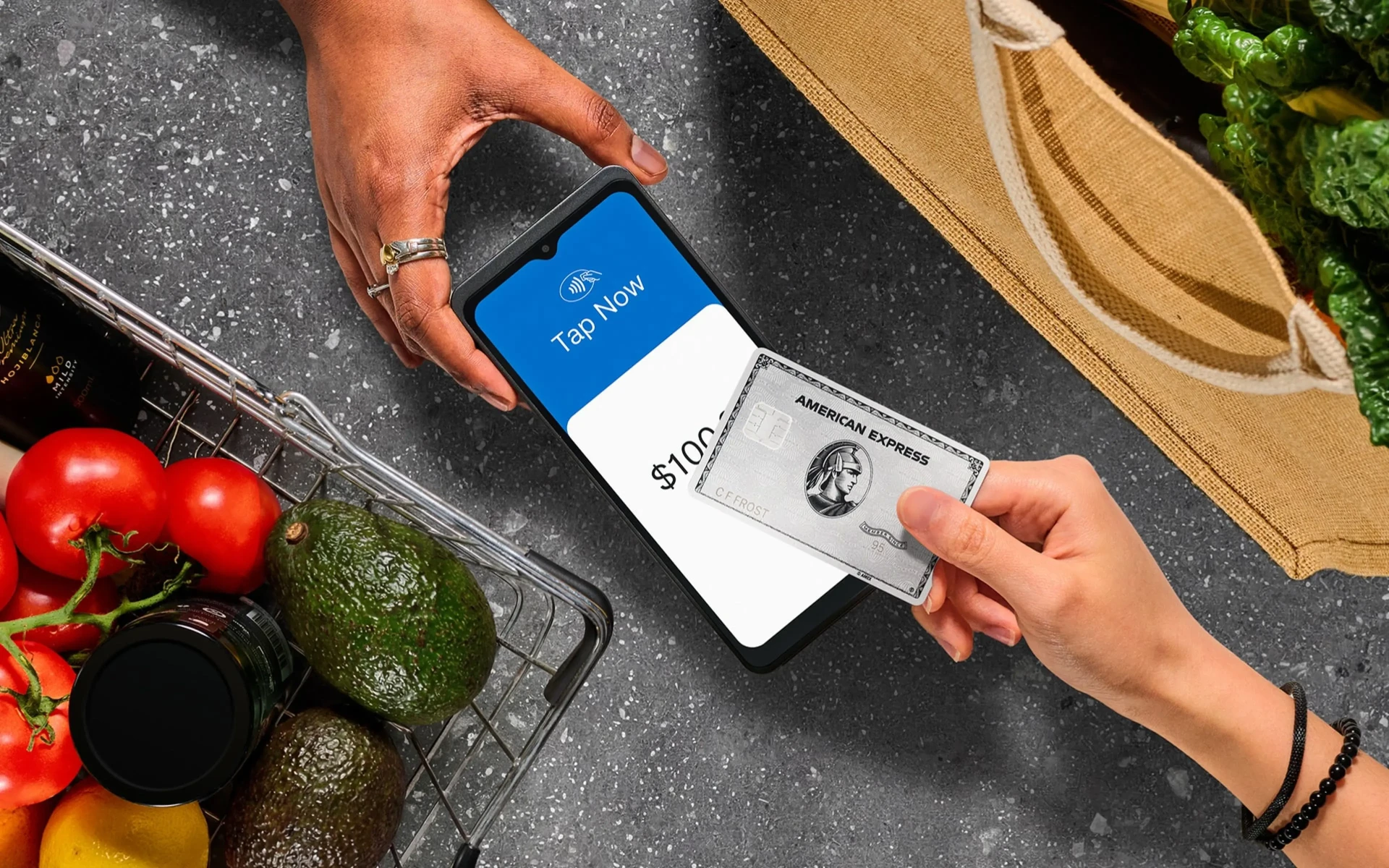 Contactless card payment being accepted