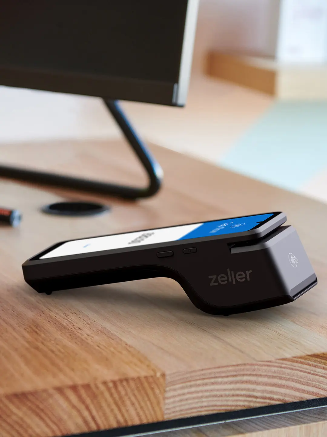 Zeller EFTPOS terminal with dock and printer